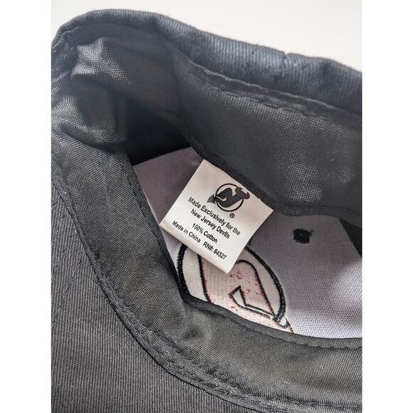 New‎ Jersey Devils Hockey NHL Baseball Cap Hat Black Logo Pure Cotton Sportswear - Picture 4 of 4